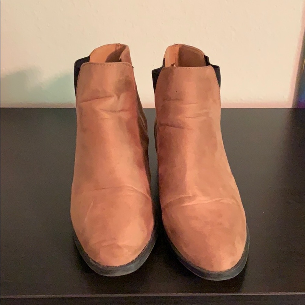 Brown ankle booties